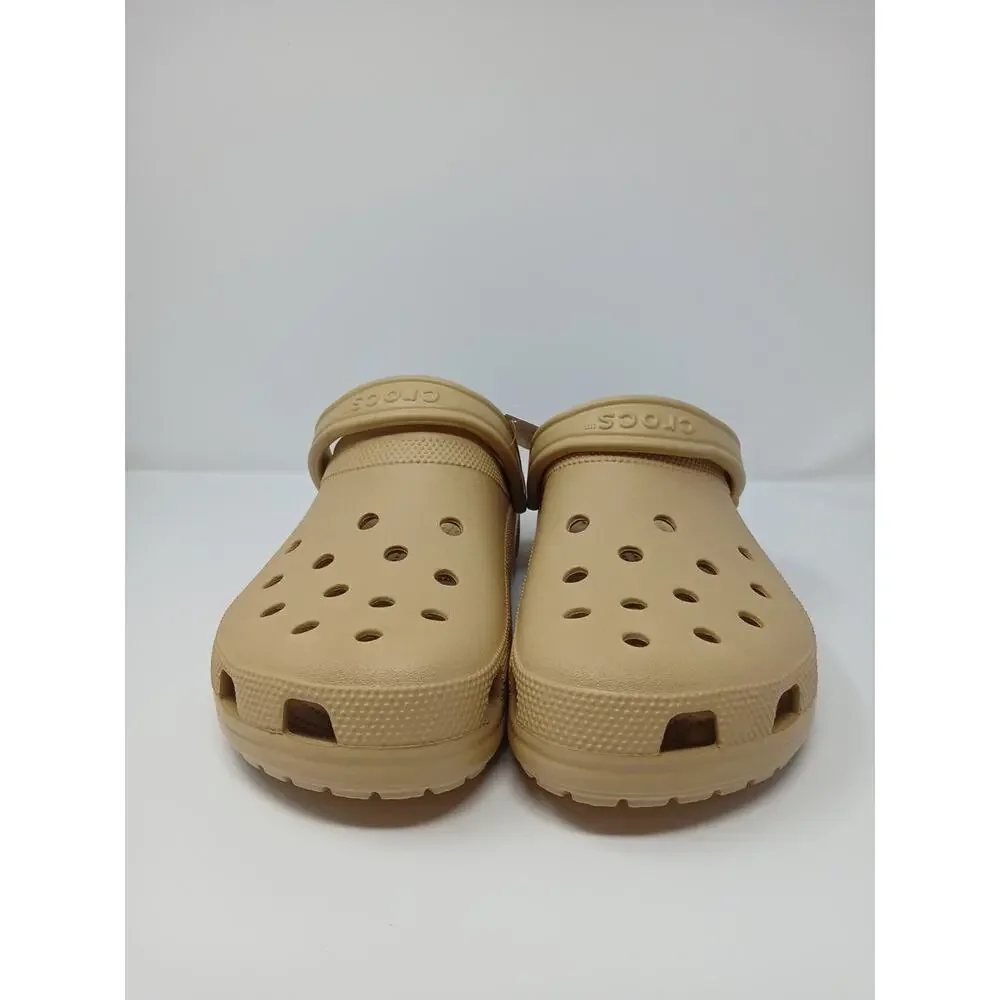 Crocs Classic Wheat Beige Sandal Slip-On Slide Slipper Men's Sz US 13 10001-209